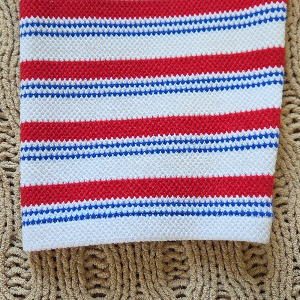 Reformation Red, White, Blue 'Anna' Cropped Rugby Top - Size M - Picture 7 of 10